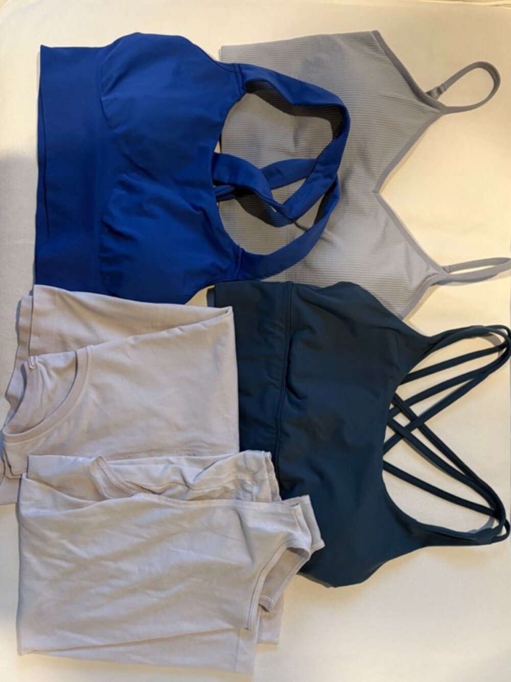 Zella Women's Blue and White Shirt
